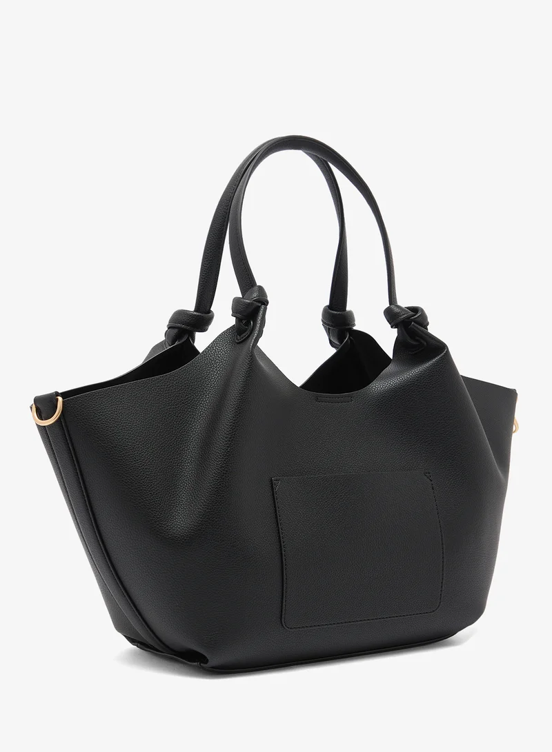 دكني حقيبة توت بمقبض علوي وشعار باولا